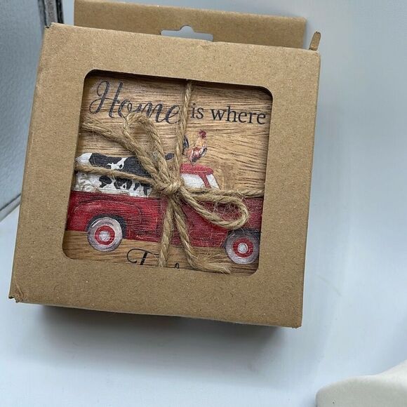 New Wooden Farm themed coasters. - Picture 1 of 4